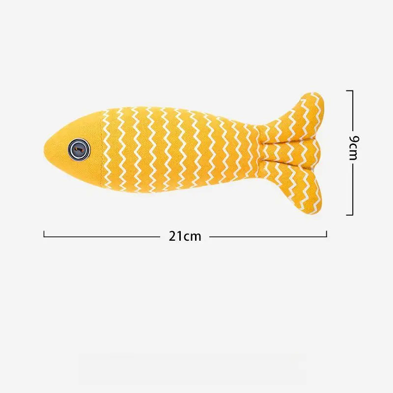 Durable Cat Fish Toy – Catnip Chew & Kick Pillow